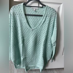 Autumn cashmere mint green sweater. Size S.